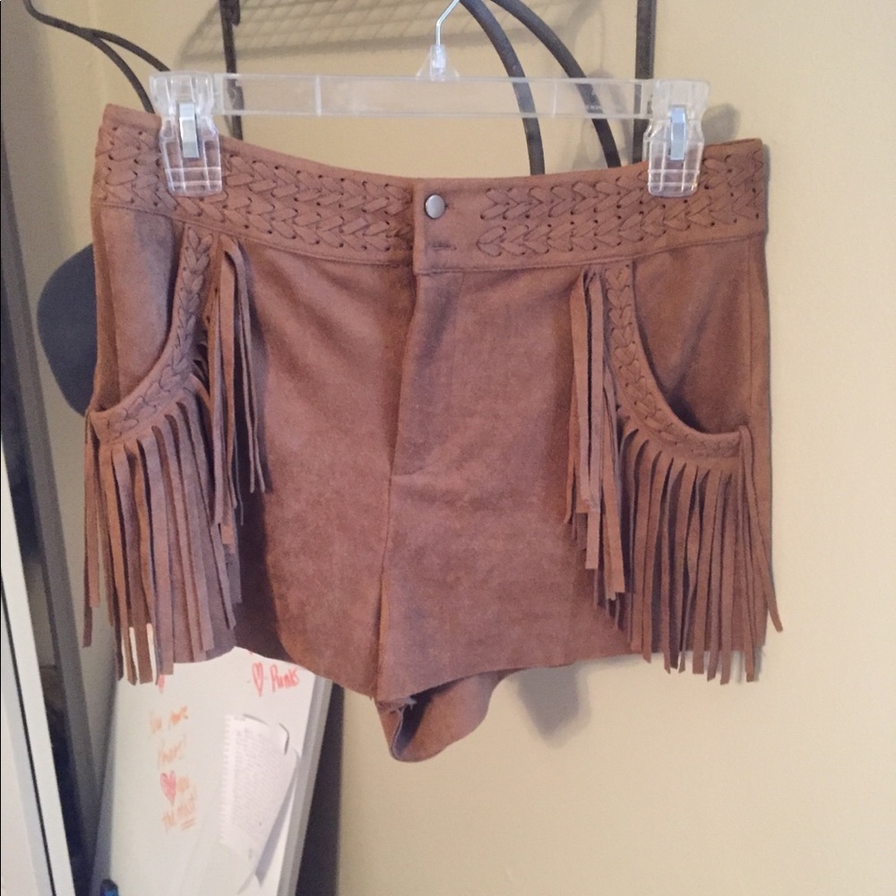 Fringe shorts